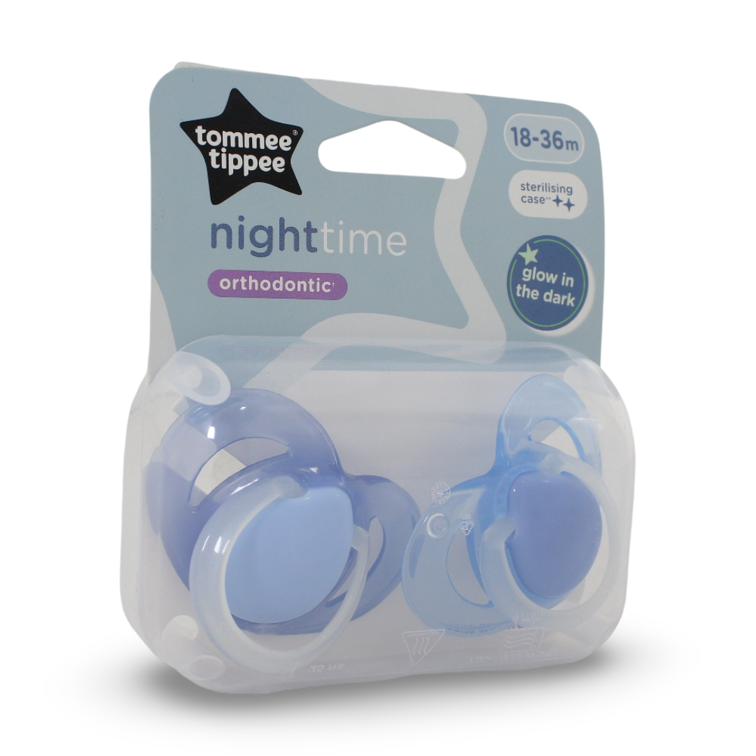 Tommee Tippee Night Time Orthodontic Soother (18–36m) – Pack of 2 - Baby Essentials
