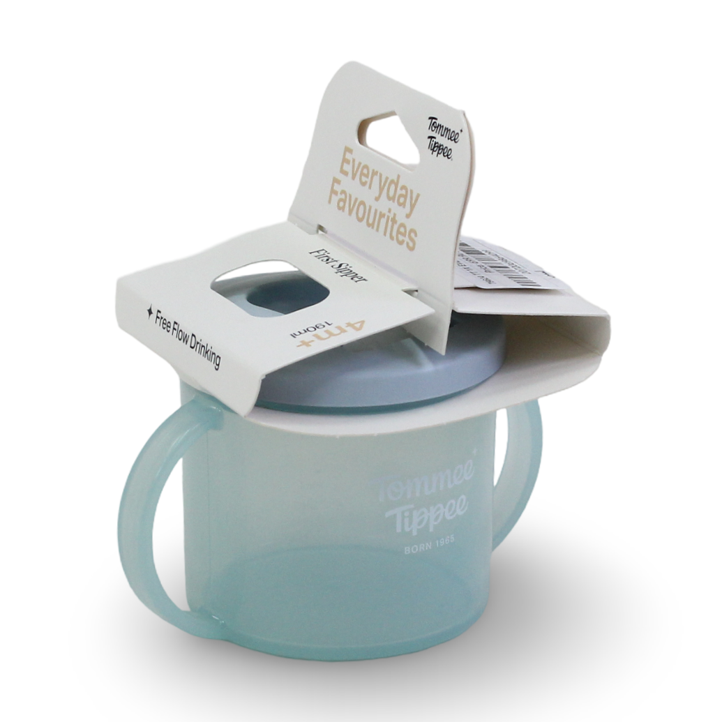 Tommee Tippee Everyday Favorites First Sipper 4m+ 190ml – Baby Blue - Baby Essentials
