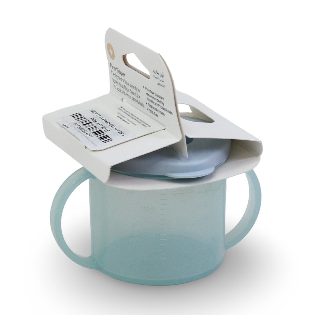 Tommee Tippee Everyday Favorites First Sipper 4m+ 190ml – Baby Blue