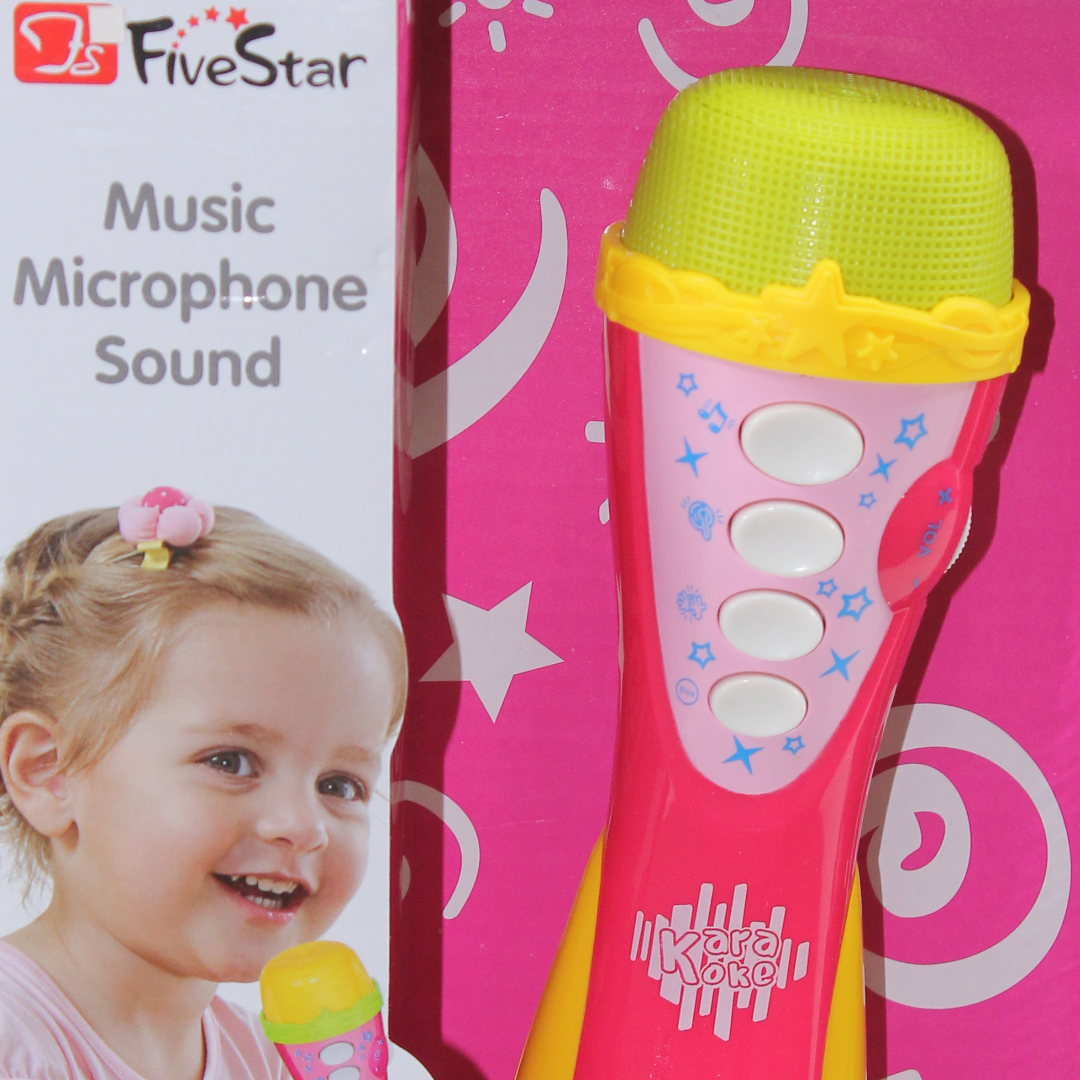 Five Star Karaoke Star Kids Toy Microphone – Pink