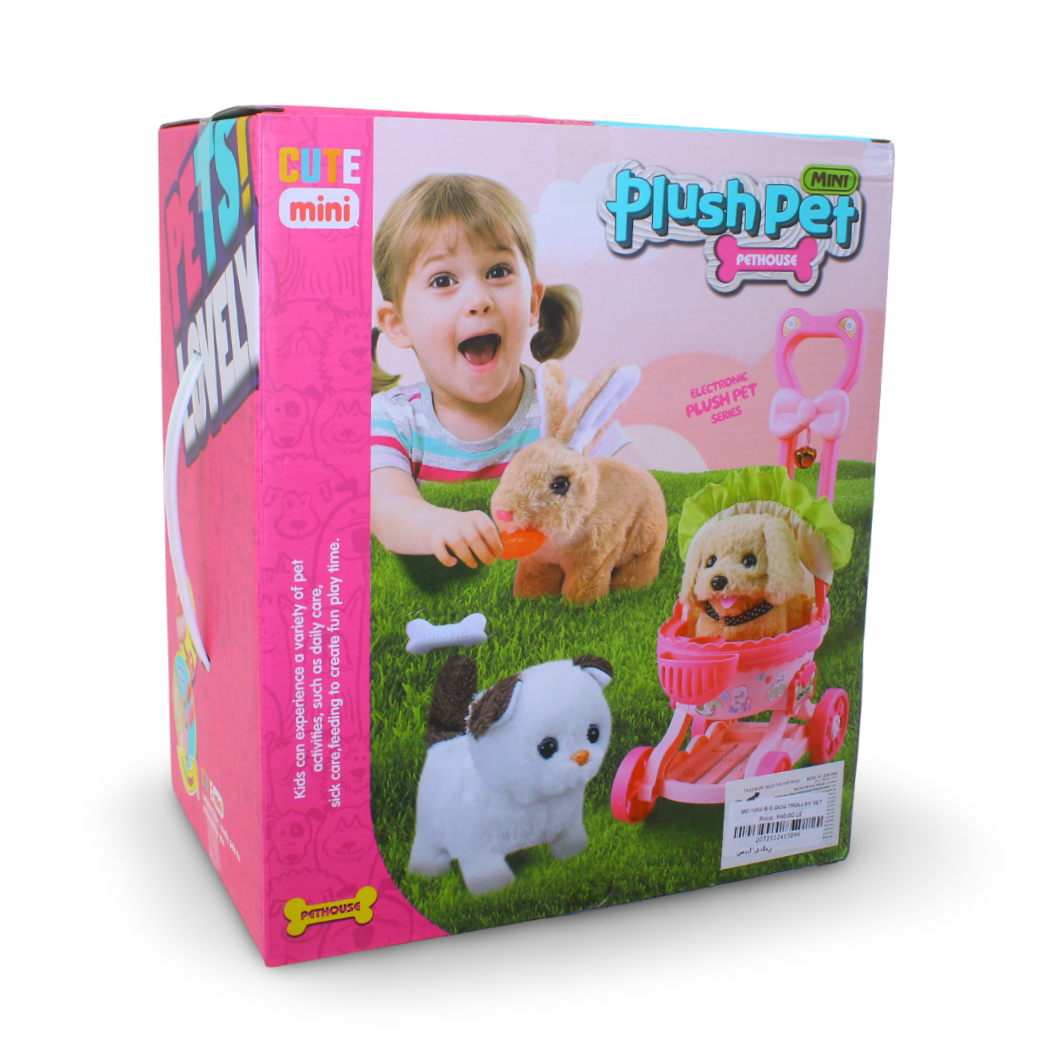 Jolier Mini Plush Pet House Set – Grey