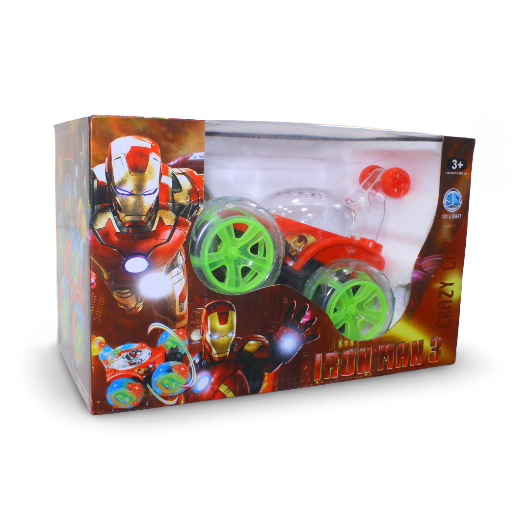 Iron Man 3D Rolling Stunt RC Car