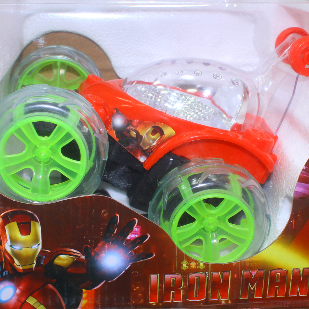 Iron Man 3D Rolling Stunt RC Car