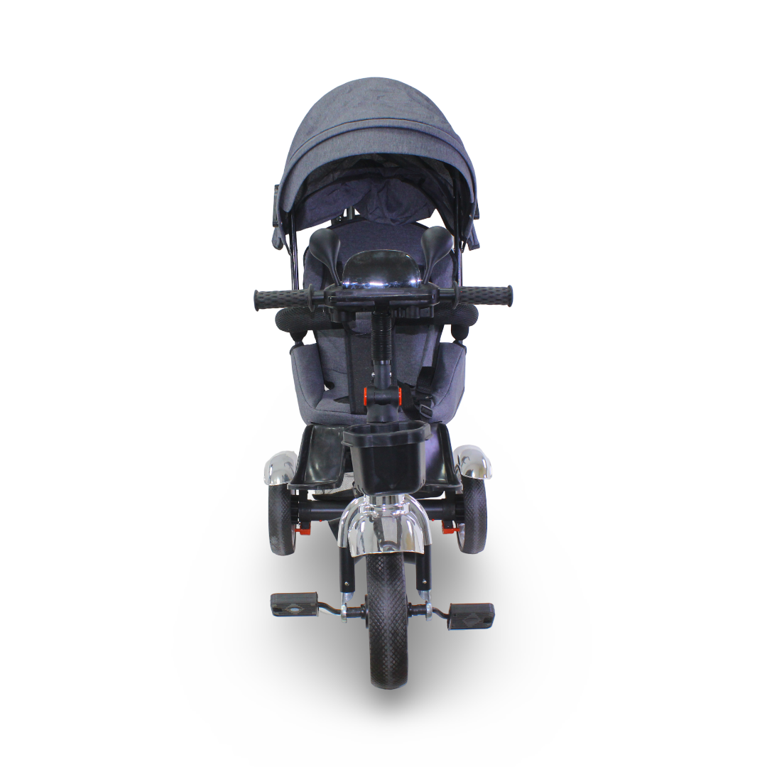 4-in-1 Convertible Baby Tricycle and Stroller – Grey