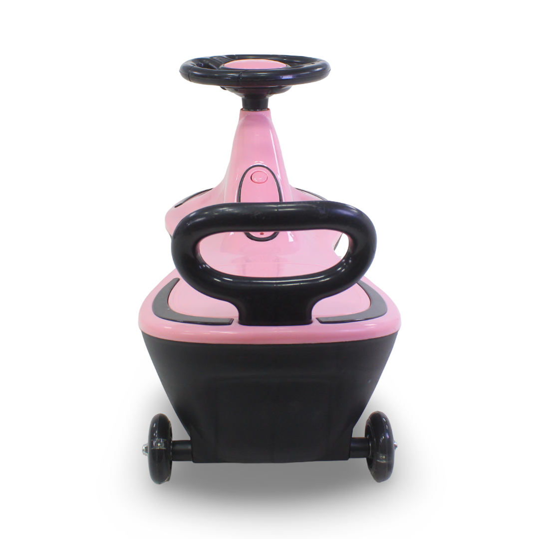 Kids' Swing Car Ride-On Toy – Pink