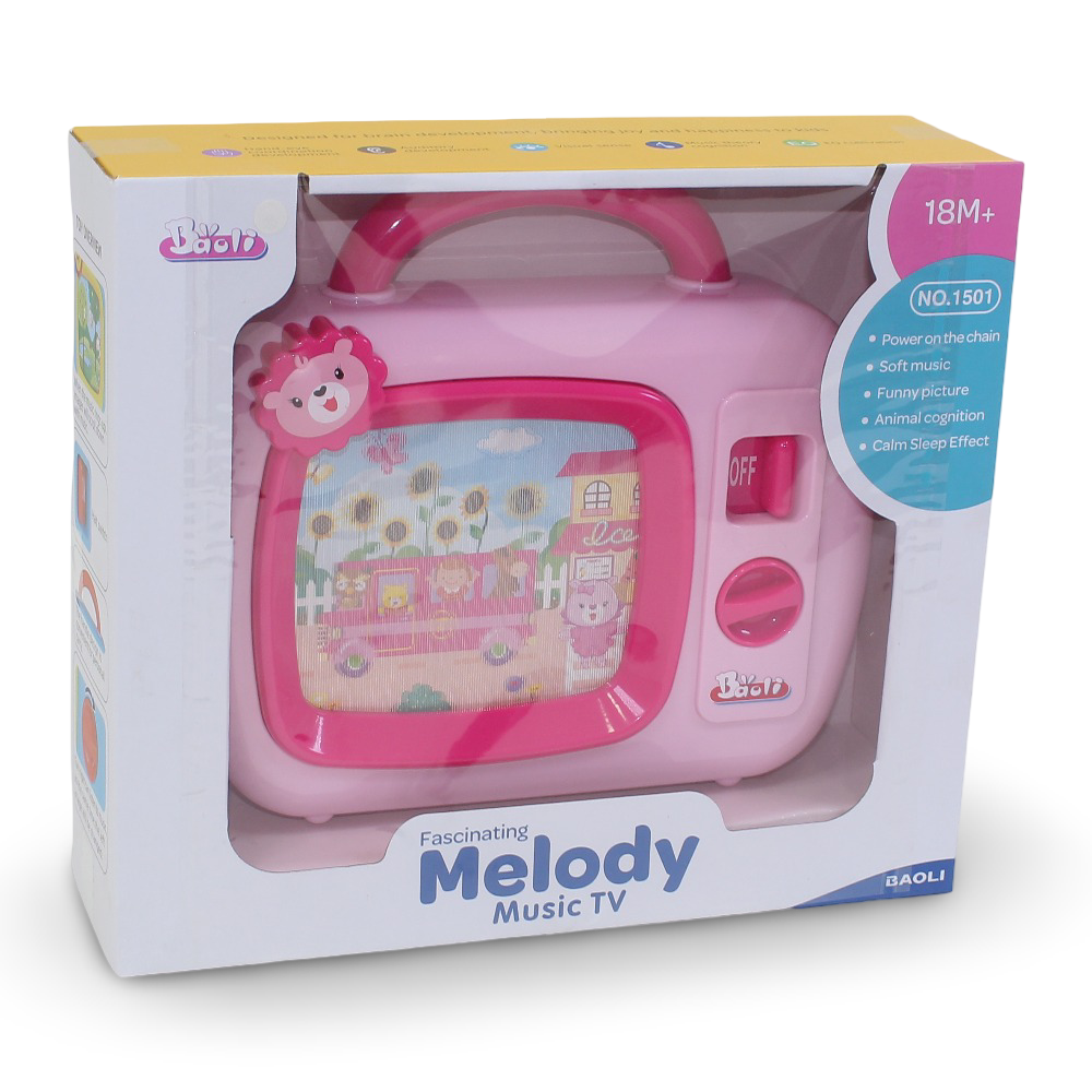 Baoli Baby Musical Sleepy Lullaby TV Toy - Pink - Toys