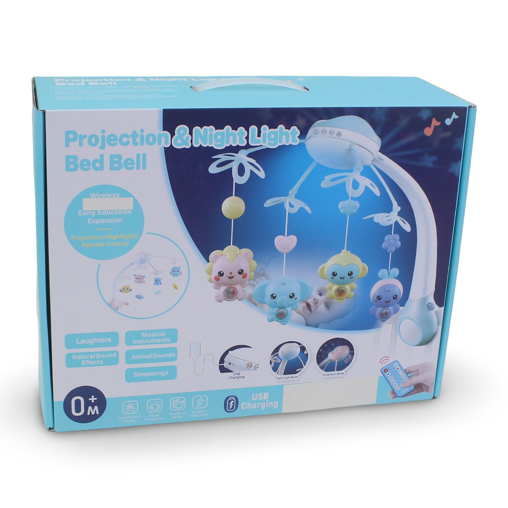Bluetooth Projection & Night Light Bedbell (Pink) - Baby Essentials - OKO