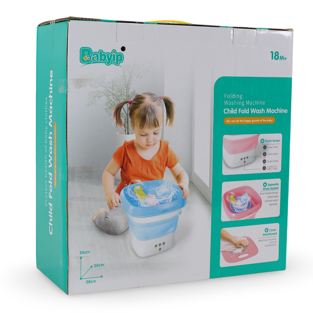 Child Fold Wash Machine – Blue - Toys - OKO