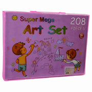 Super Mega Art Set - 208 Pieces (Pink)