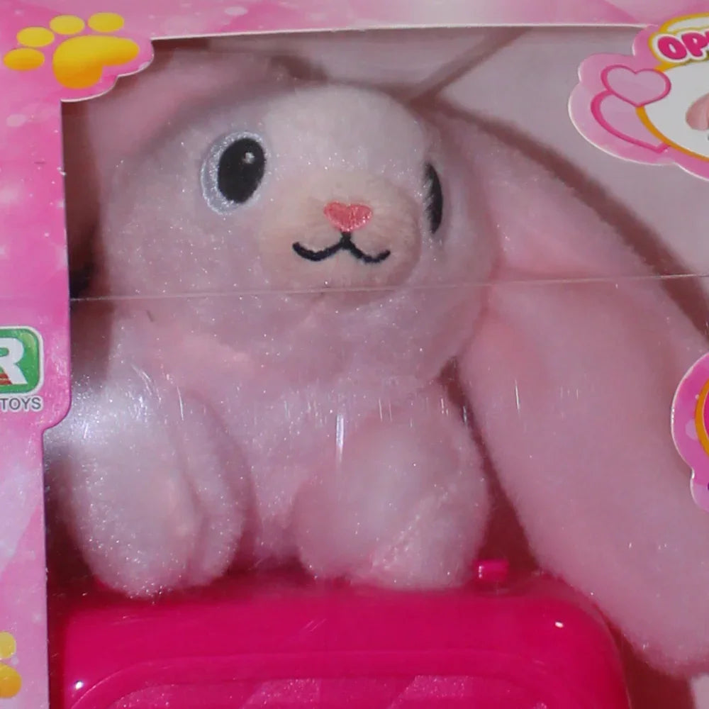 Stuffed Rabbit with Handbag – Pink