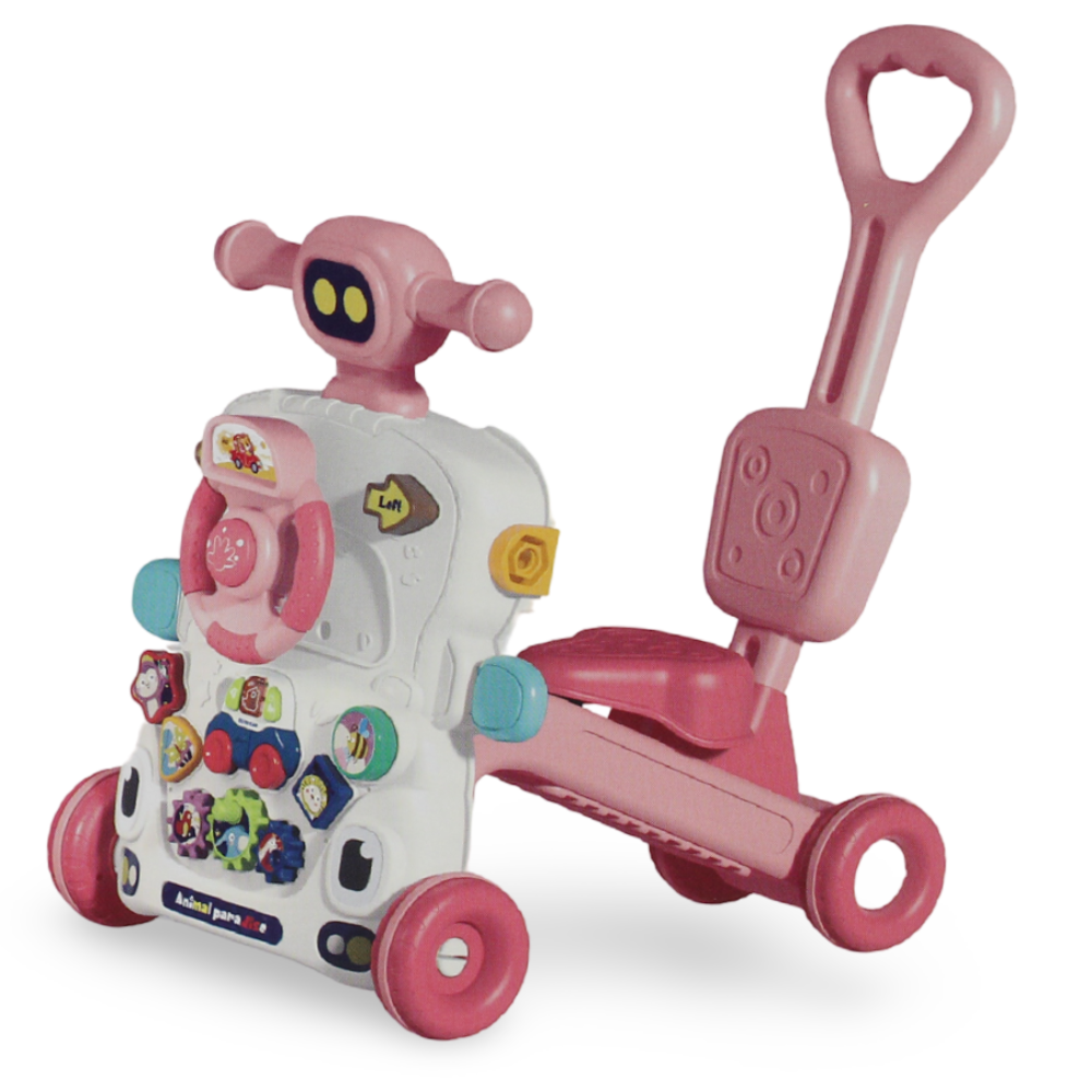 Bibi-inn 6-in-1 Baby Activity Walker – Pink