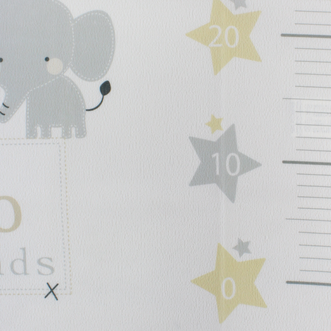 Cotton Changing Mat – Off-White with Animals Print