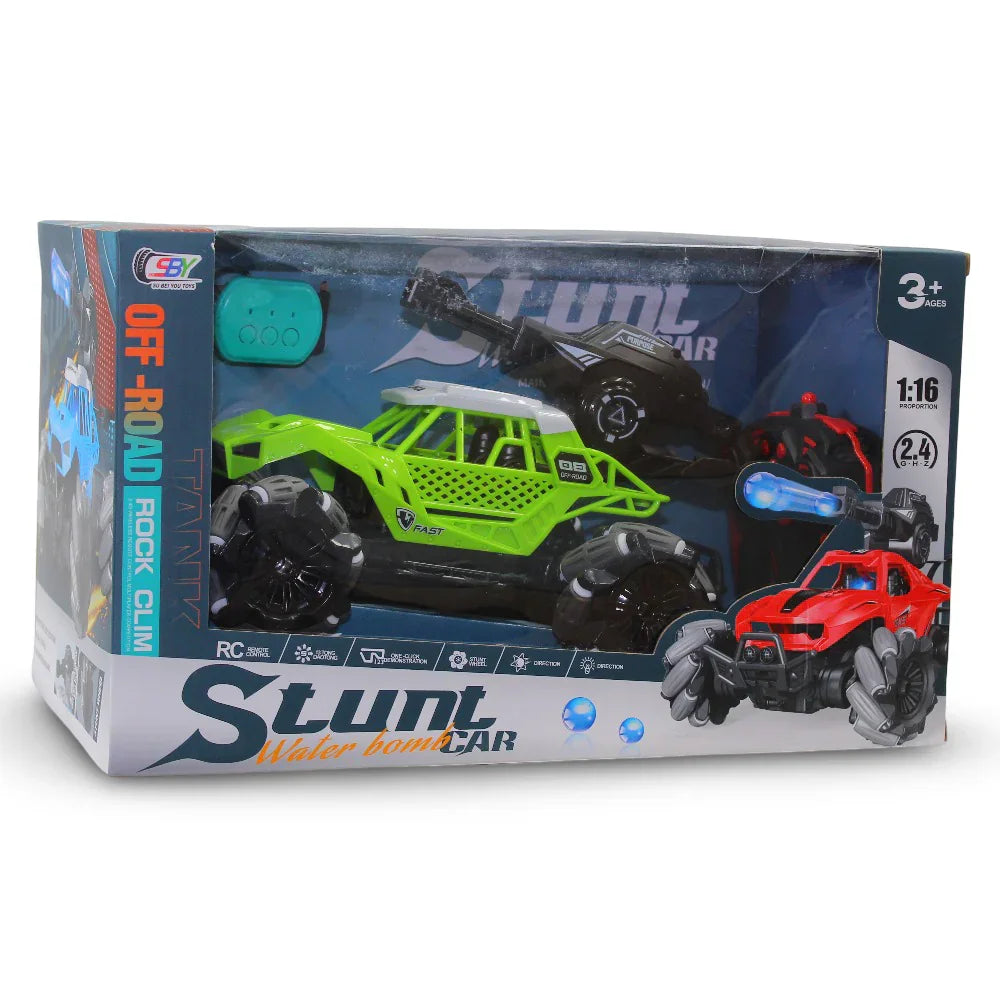 Remote Control Stunt Water Bomb Car – Green