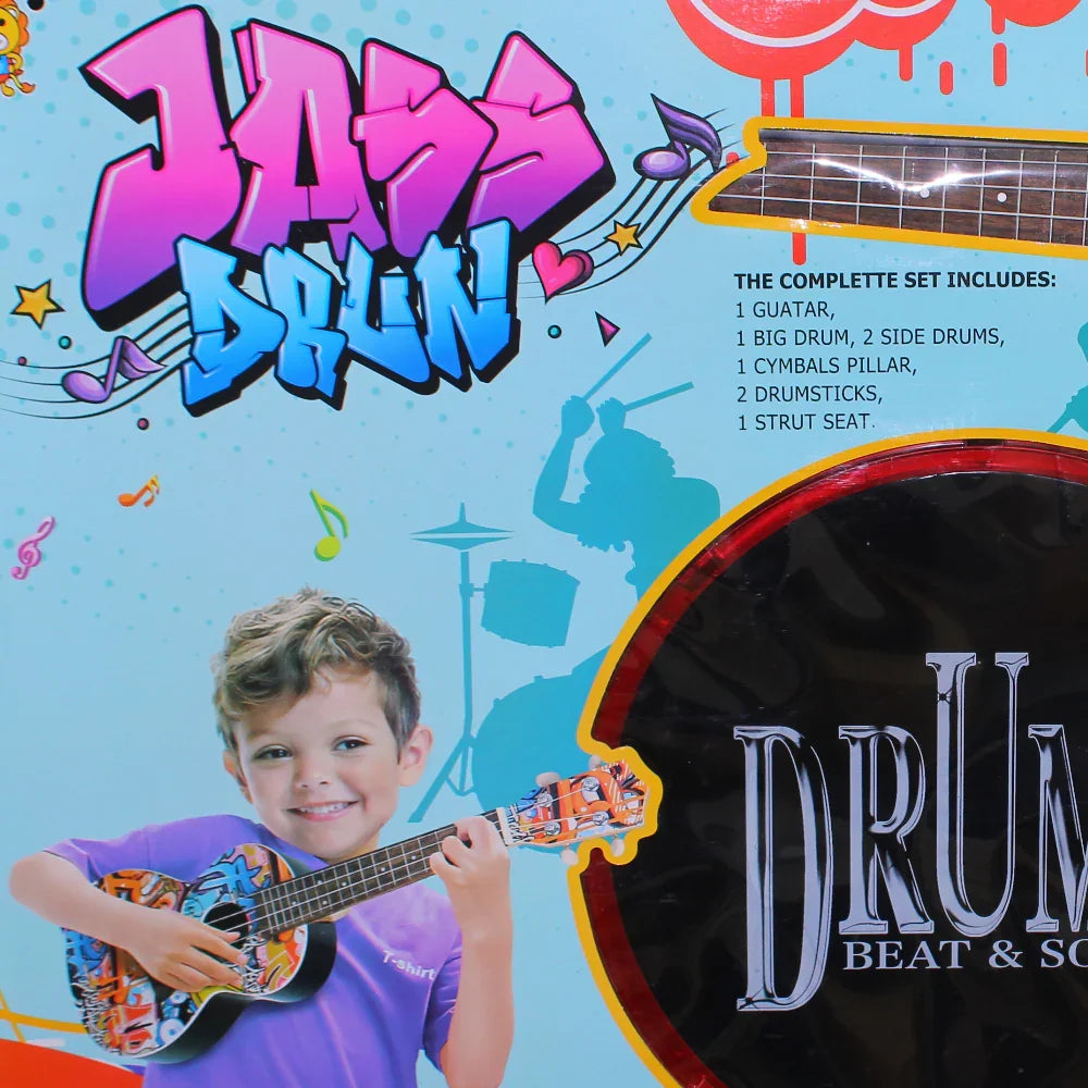 Drums & Guitar Set – Red