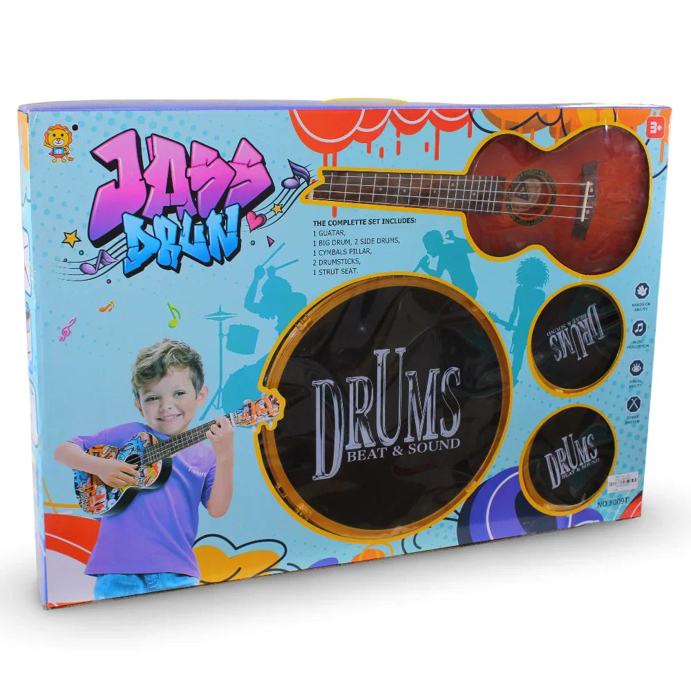 Drums & Guitar Set – Gold