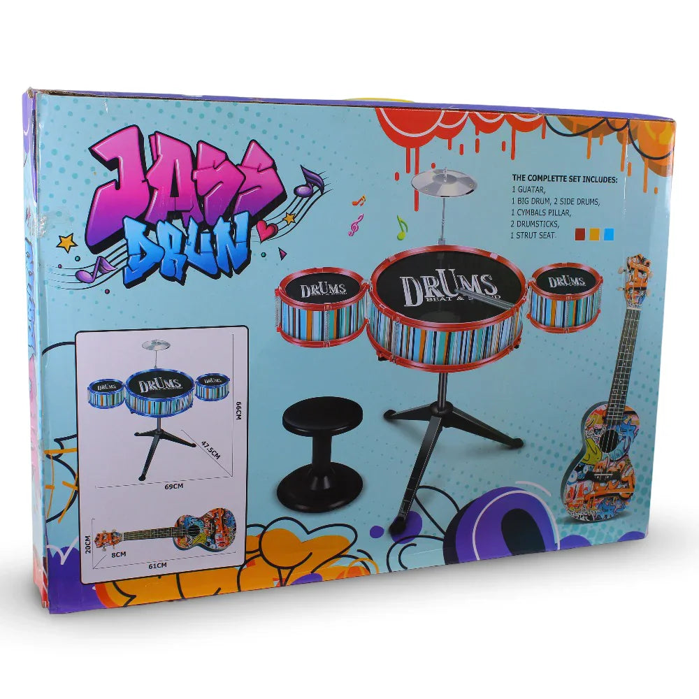 Drums & Guitar Set – Gold