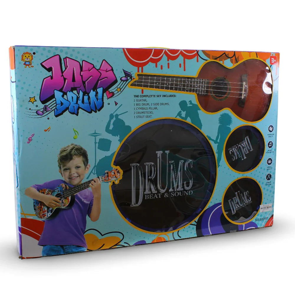 Drums & Guitar Set – Blue