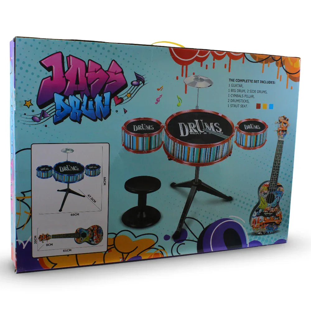 Drums & Guitar Set – Blue