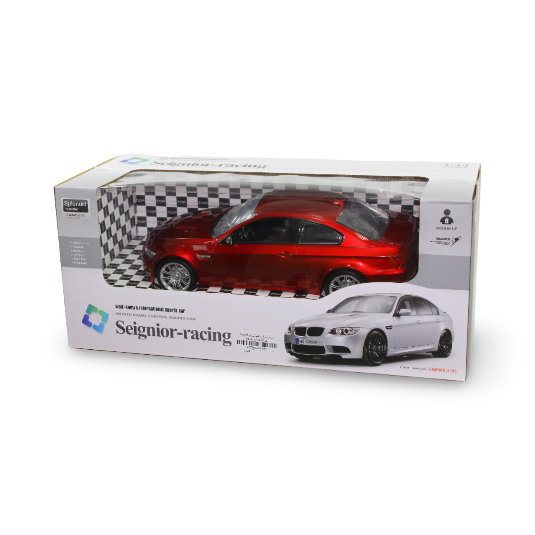 Seignior-Racing 1:18 Scale BMW M3 Remote Control Car Toy – Red