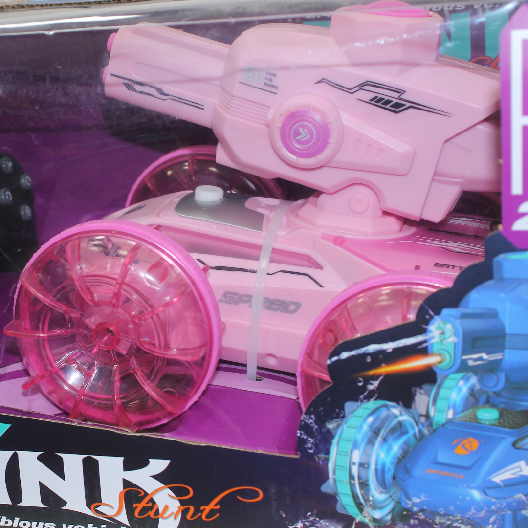 2.4G Amphibious RC Stunt Tank – Pink