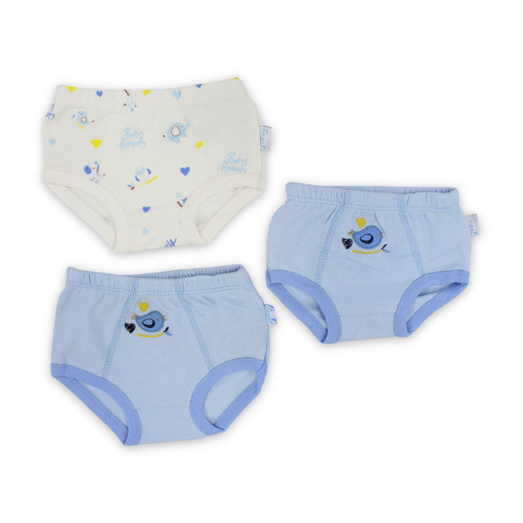 Baby Boys Cotton Pantie – Baby Blue with Animals Design - Clothing - Star Dream