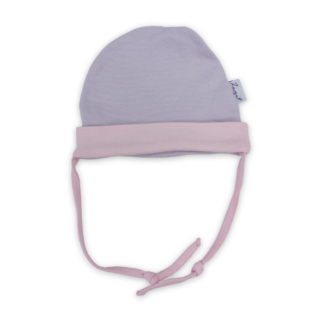 Baby Girls Cotton Beanie – Heart Embroidery