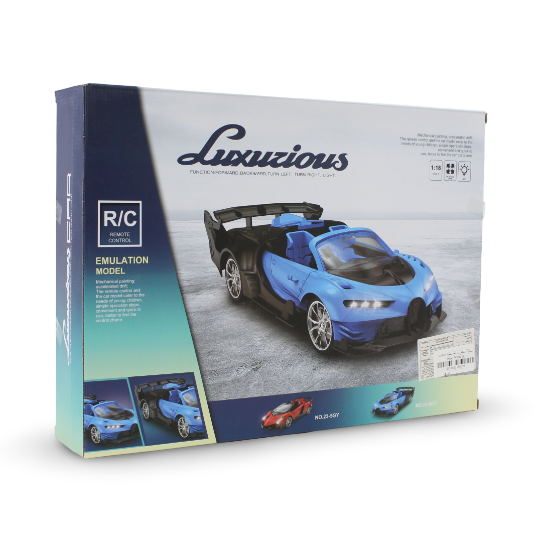 Luxurious Car 1:18 Scale RC Racing Toy – Blue