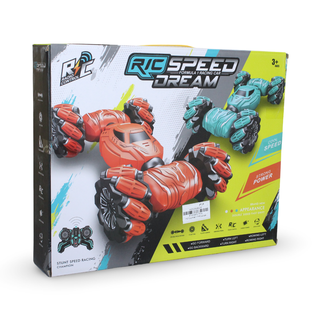 سيارة "RC Speed Dream" الأكروباتية فورمولا 1 – برتقالي