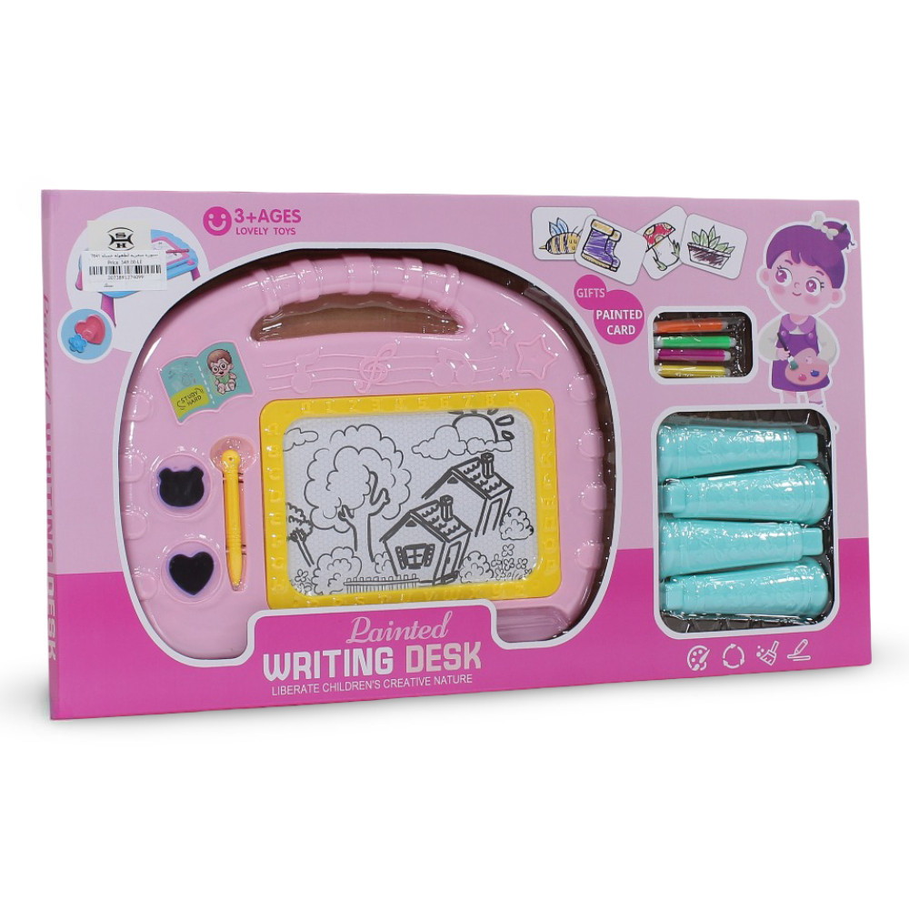 Painted Writing Desk – Pink - Toys - OKO