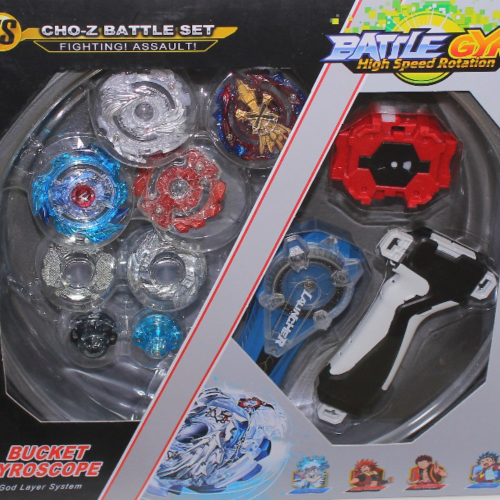 Battle Gyro High Speed Rotation Bucket Gyroscope Set