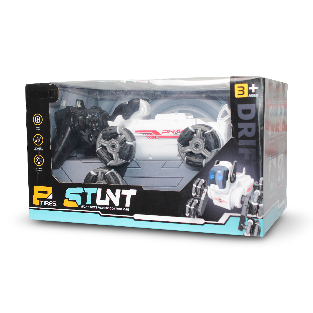 Tires Remote Control Stunt Car (Robot Dog) – White - Toys - OKO
