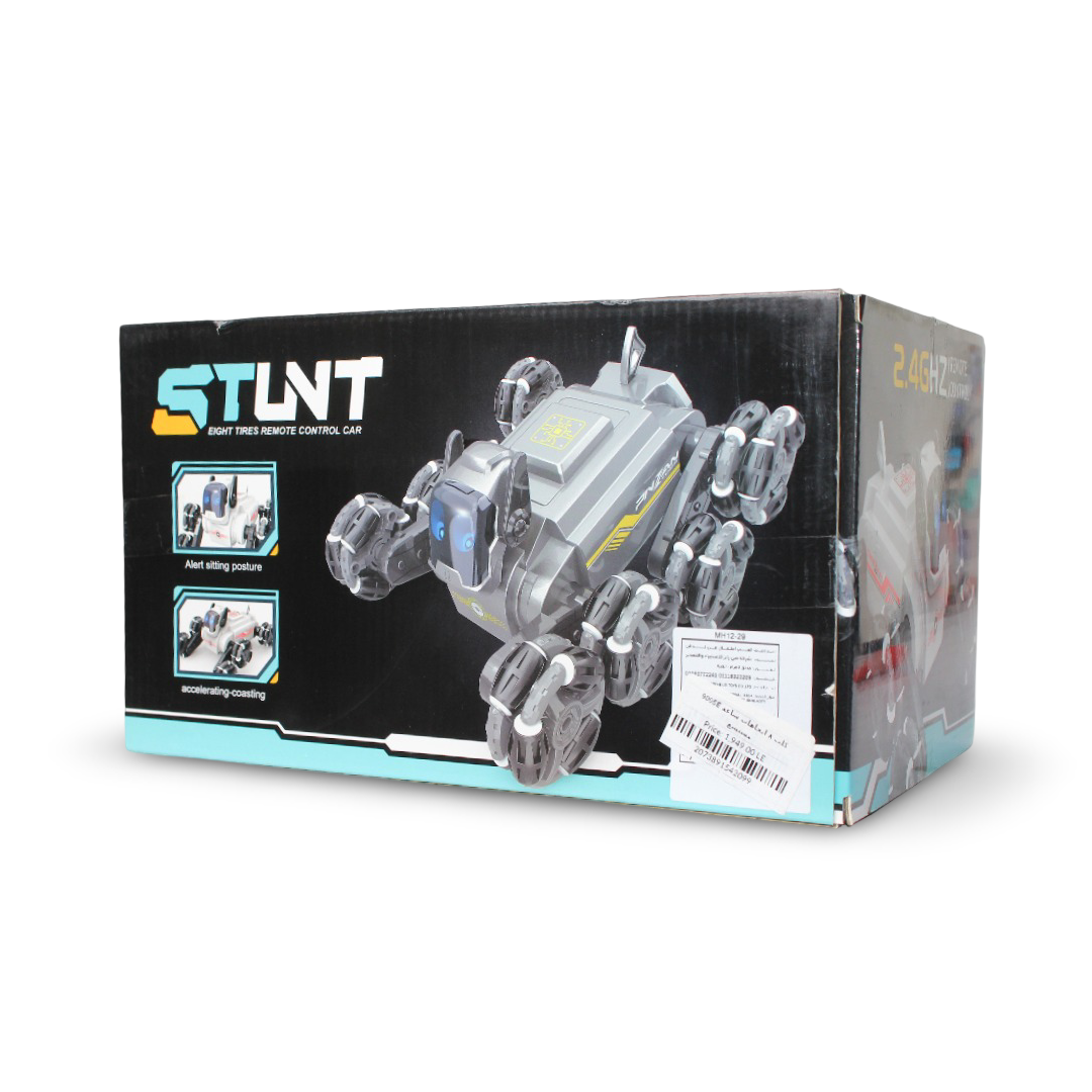 Tires Remote Control Stunt Car (Robot Dog) – Grey