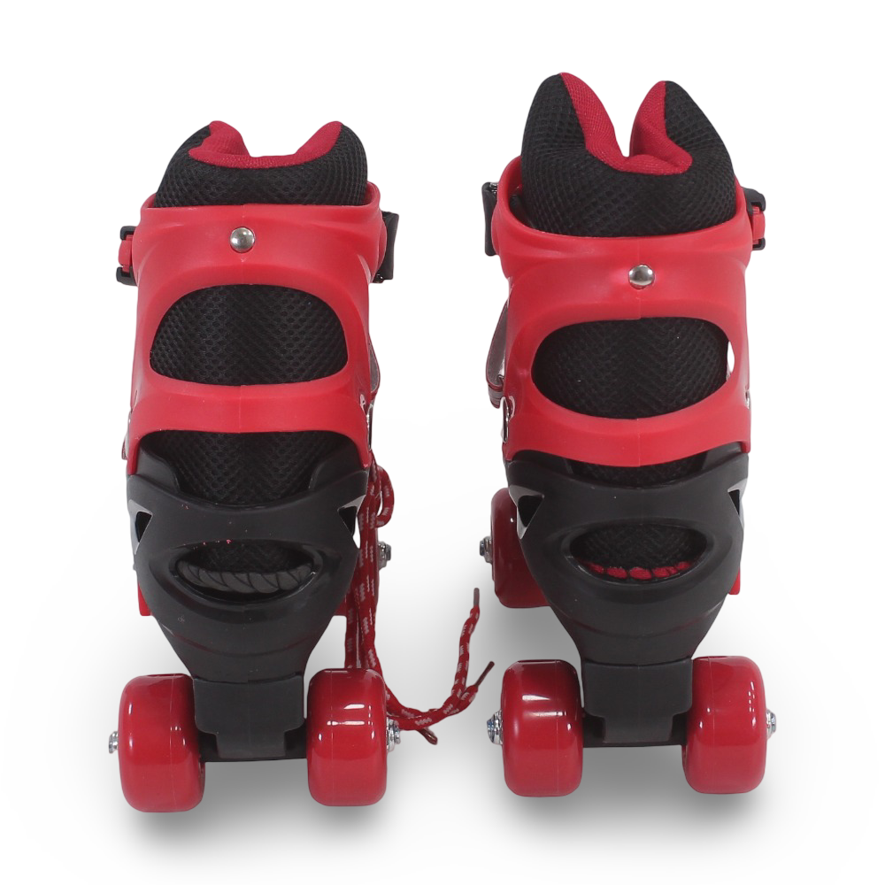 4-Wheel Roller Skates (M) – Red