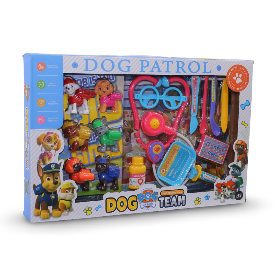 Dog Patrol Rescue Team Vet Doctor Medical Set Toy – Baby Blue - Toys - OKO
