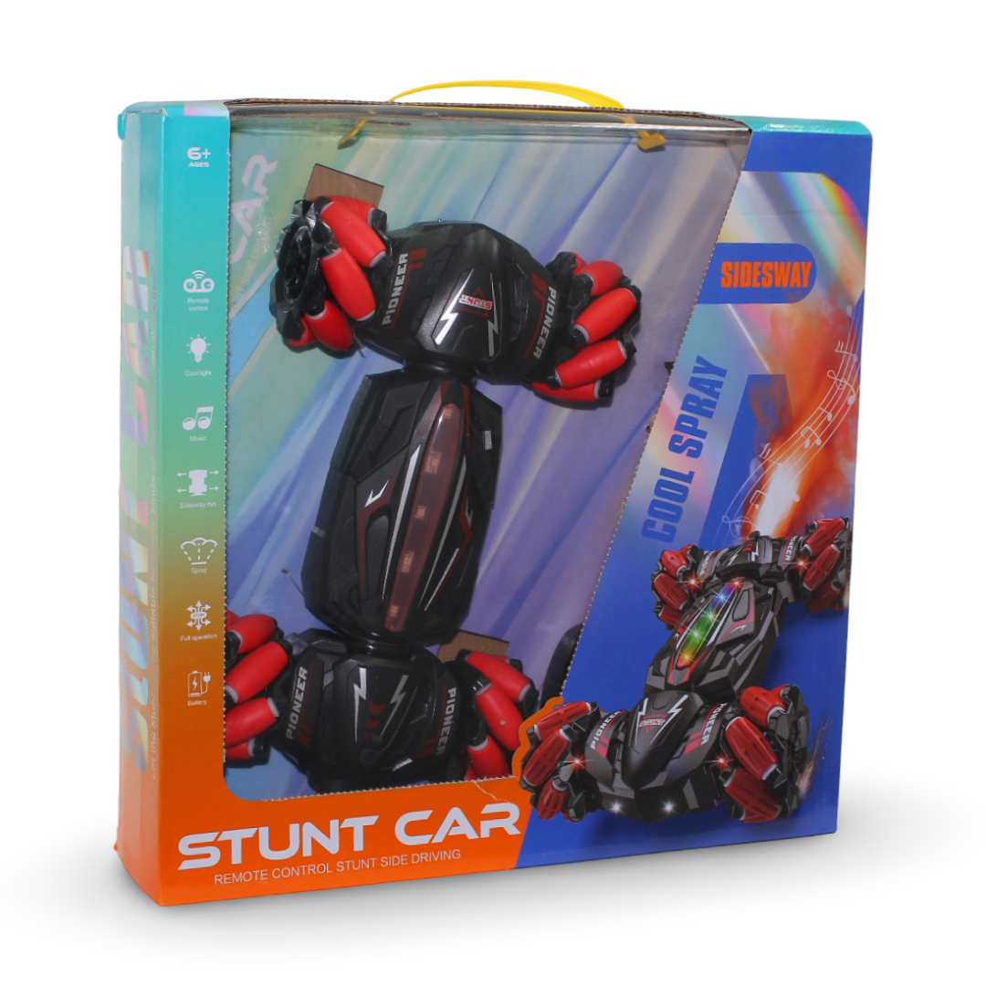 Pioneer RC Stunt Car Toy – Red - Toys - OKO