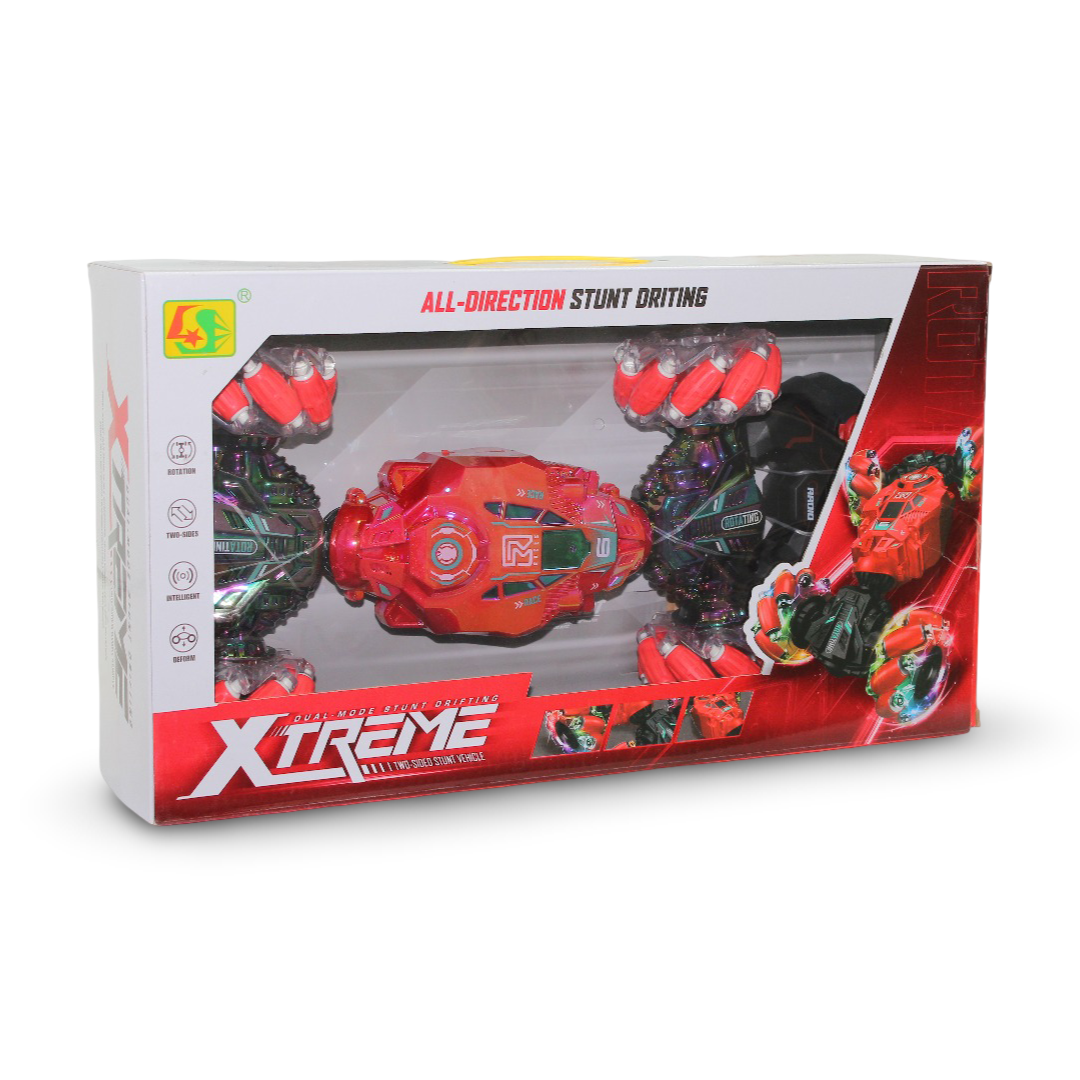 Xtreme Remote Control Stunt Car – Red - Toys - OKO