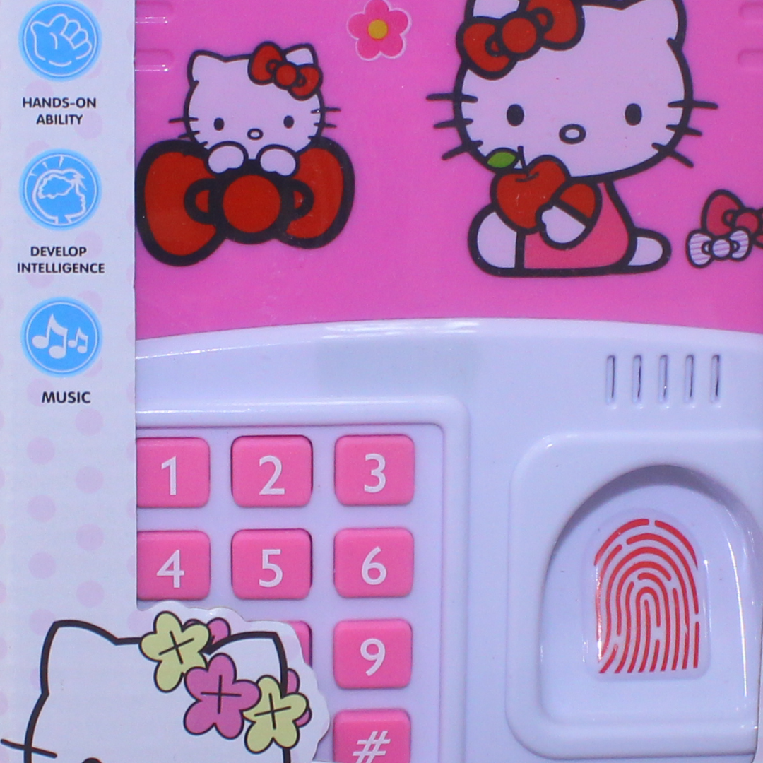 Hello Kitty Electronic Music Piggy Bank with Fingerprint Scanner