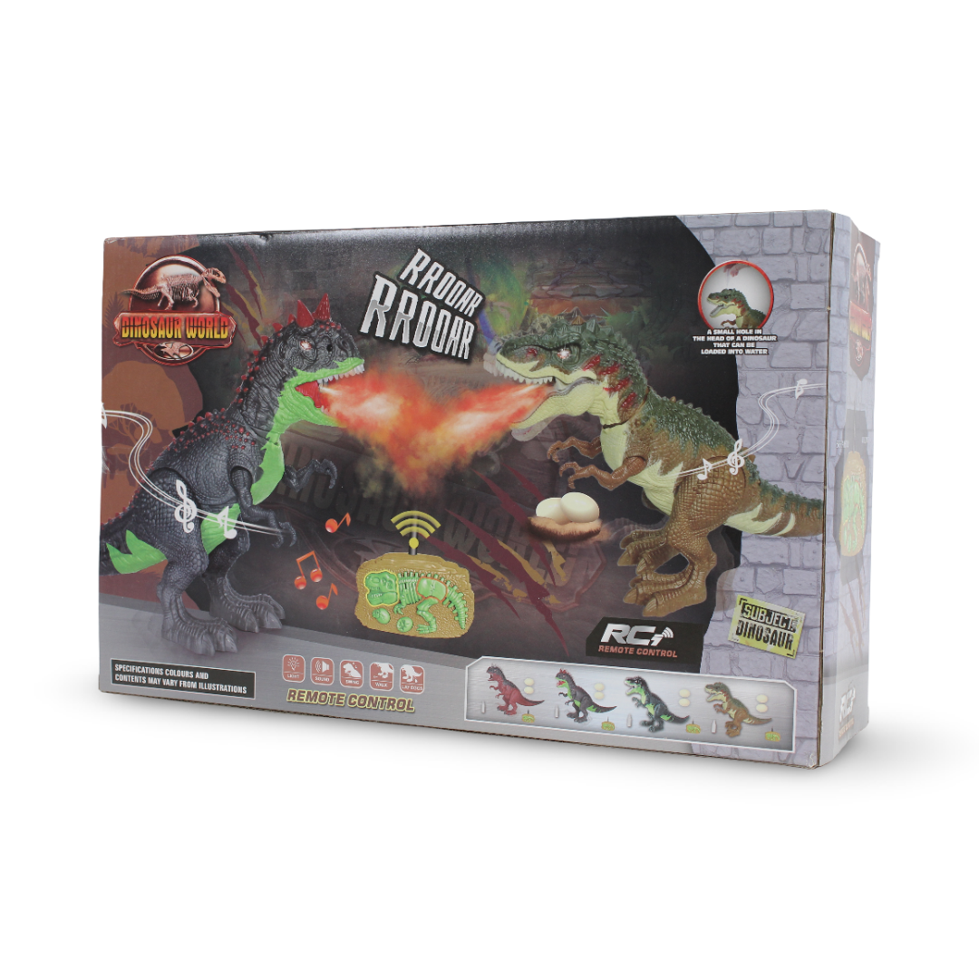 Ancient Dinosaur RC Tyrannosaurus Rex Toy (Light & Sound) – Brown