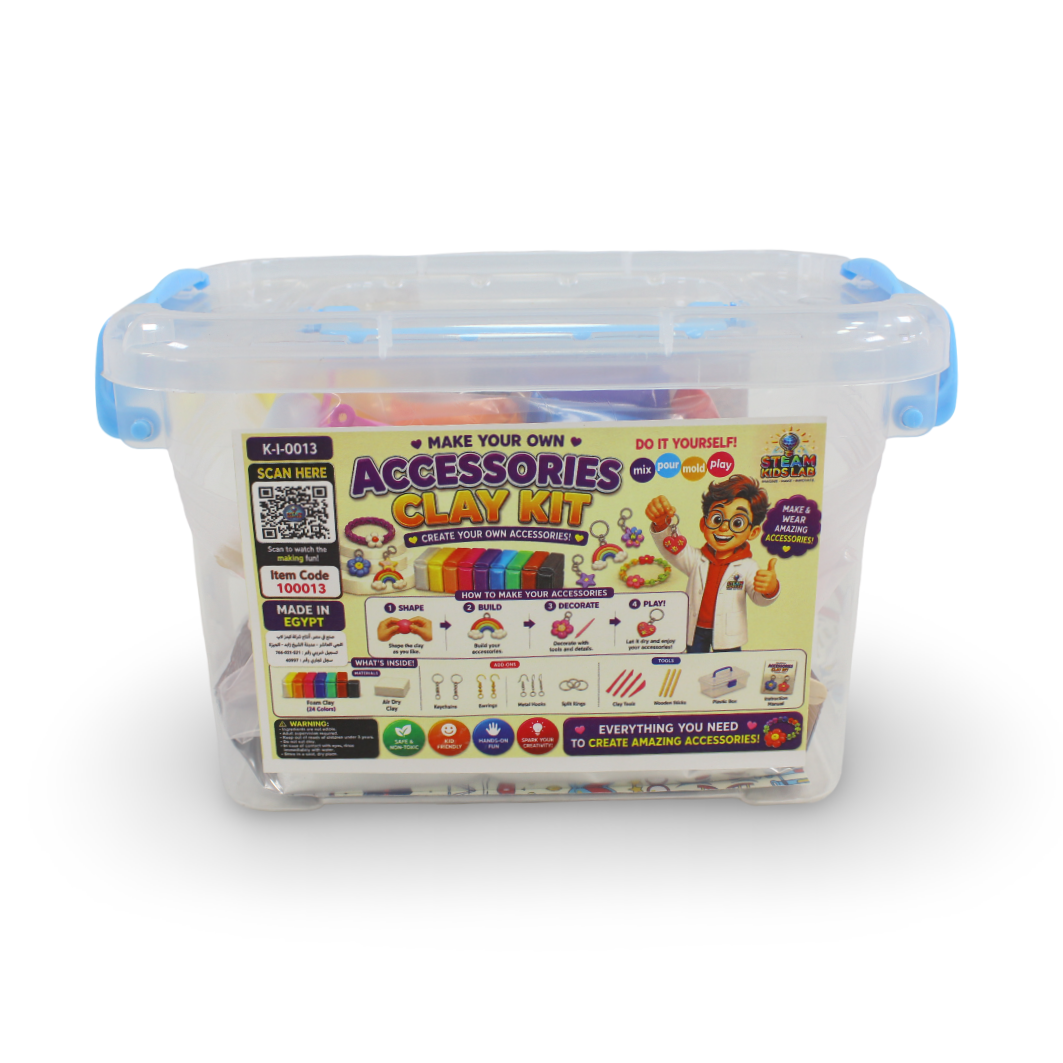 Kids Lab "Make Your Own Accessories Clay Kit" DIY Craft Set - Toys
