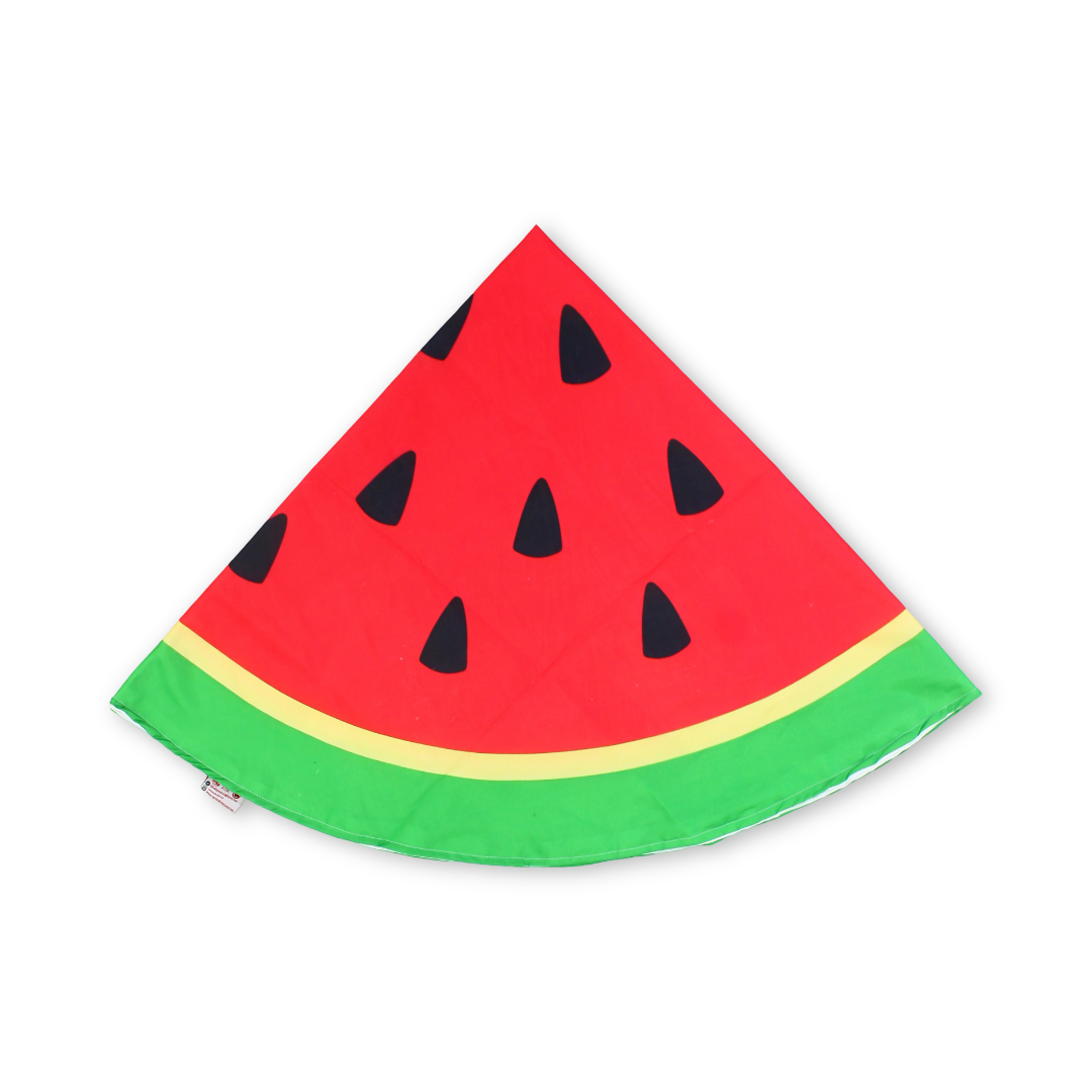 Double Layer Waterproof Beach Blanket Round Diameter 140cm – Watermelon - Summer - Eleven Group for E-Marketing