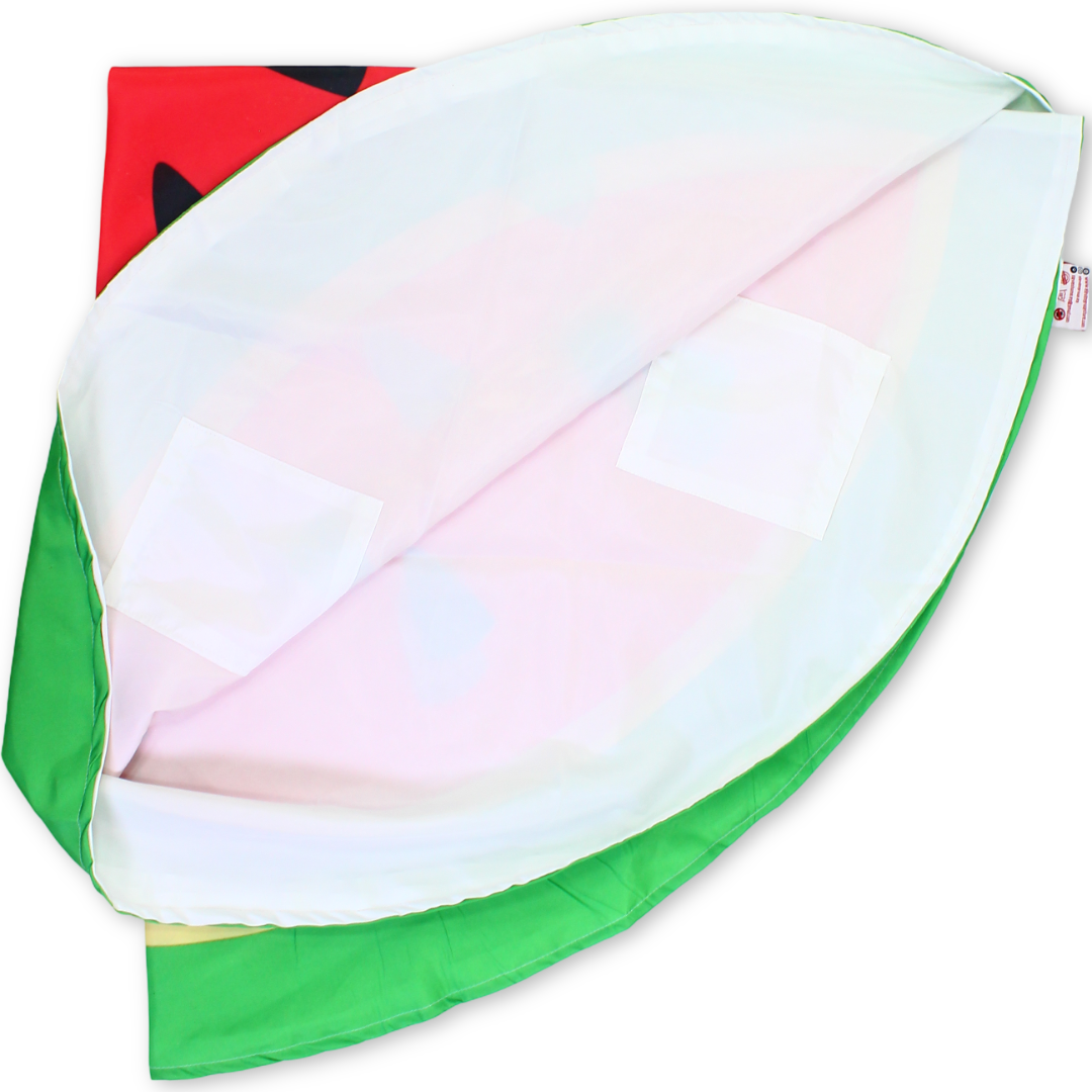 Double Layer Waterproof Beach Blanket Round Diameter 140cm – Watermelon