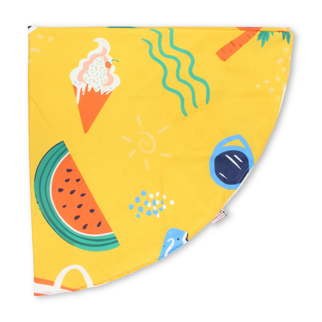 Double Layer Waterproof Beach Blanket Round Diameter 140cm – Hello Summer - Eleven Group for E-Marketing