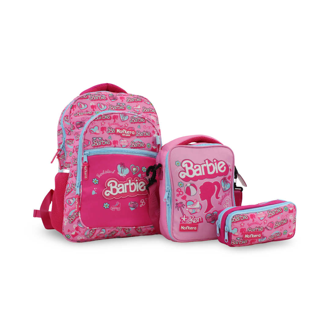 Mofkera 18-Inch Backpack with Waterproof Lunch Bag & Pencil Case - School