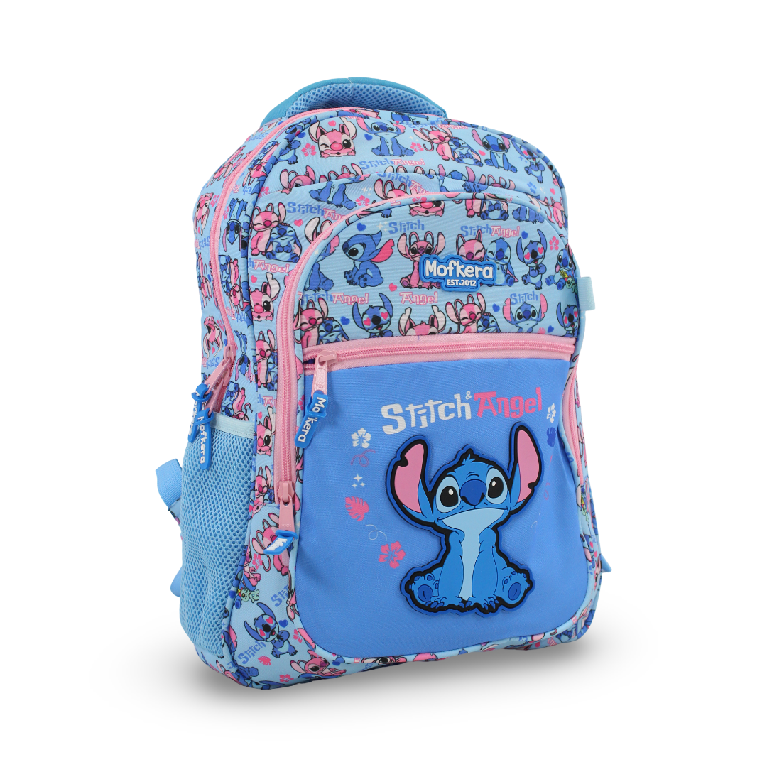 Mofkera Stitch & Angel 18-Inch Backpack - School