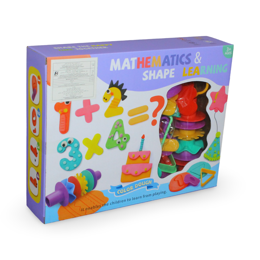 Educational Numbers Dough Set with 5 Dough Cups & Learning Molds - Toys - OKO