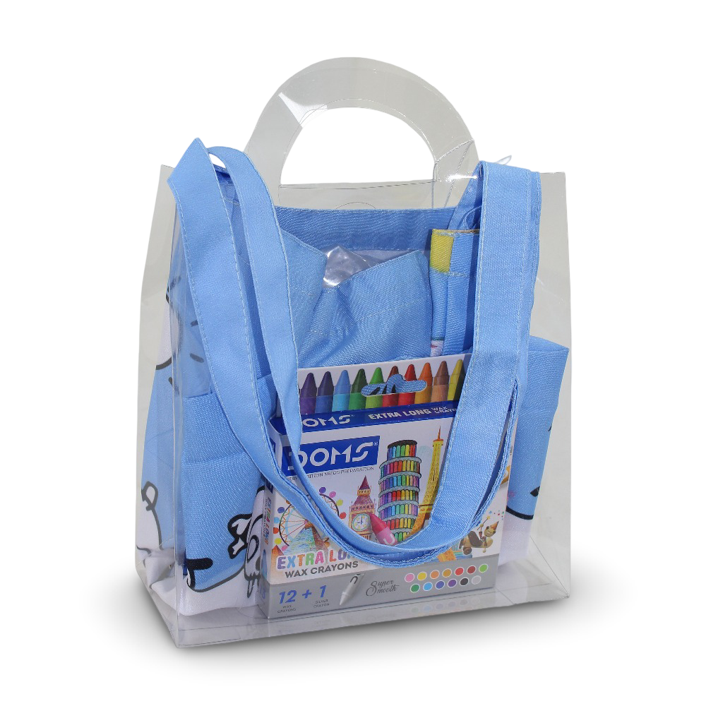 Large Coloring Tote Bag - Peppa + Colors Box - School - Stitch and Sketch