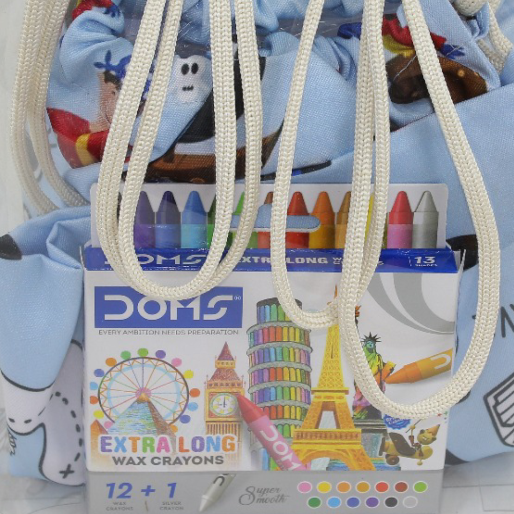 Coloring Drawstring Bag - Pirates + Colors Box