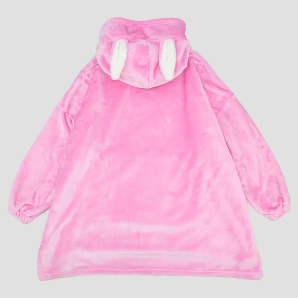 Cute Pink Long-Sleeved Hoodie