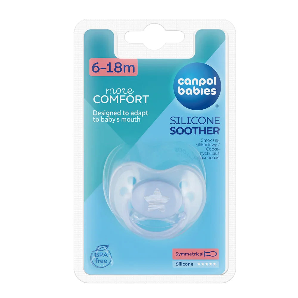 Canpol Babies Silicone Symetric Soother 6-18m - Baby Essentials