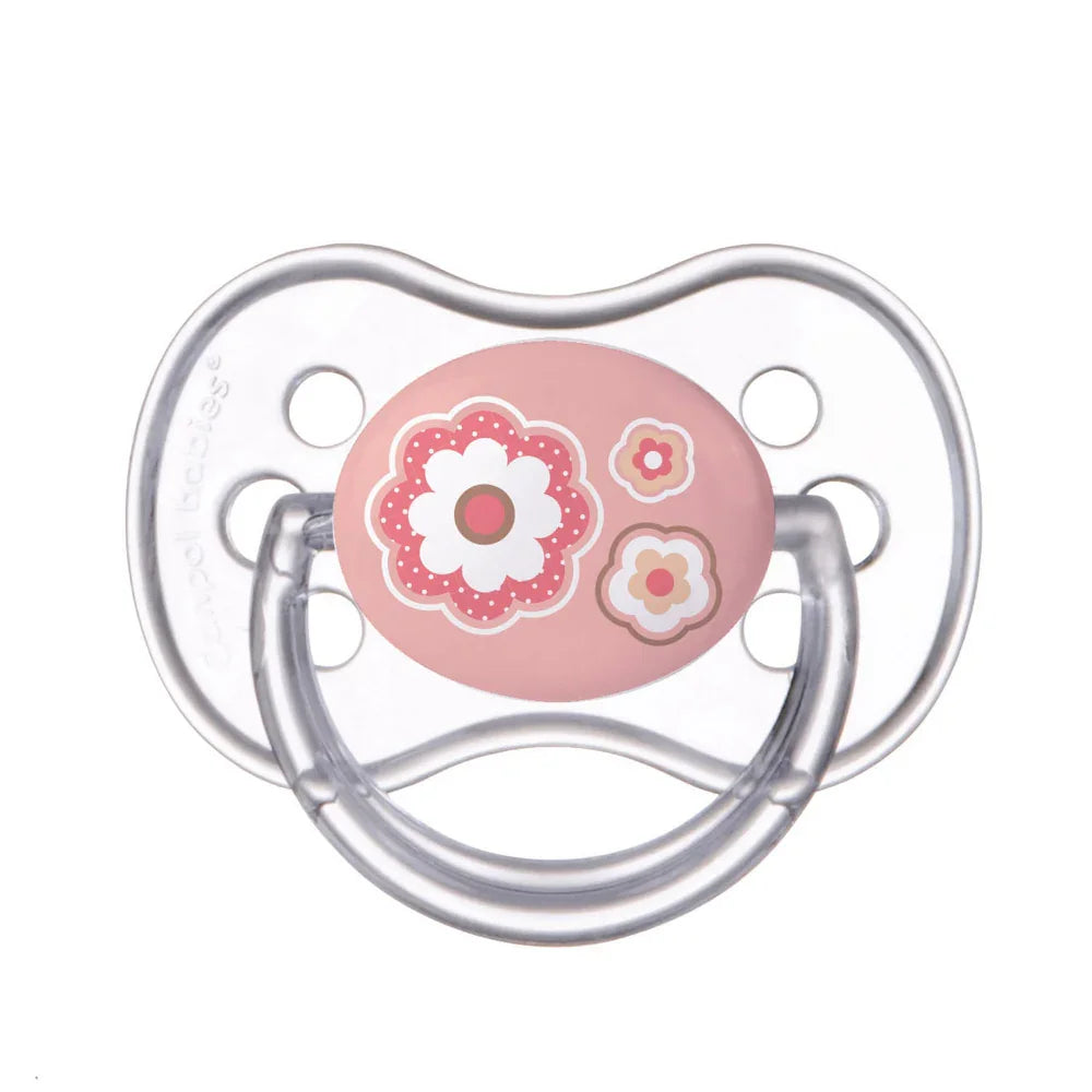 Canpol Babies Silicone Symmetric Soother 6-18m – Pink - Baby Essentials